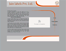 Tablet Screenshot of jainlabels.com